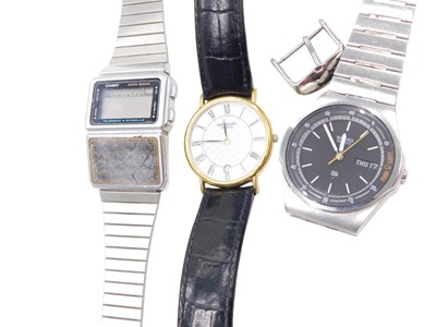 Lot 630 - A Raymond Weil gentleman's gold plated...