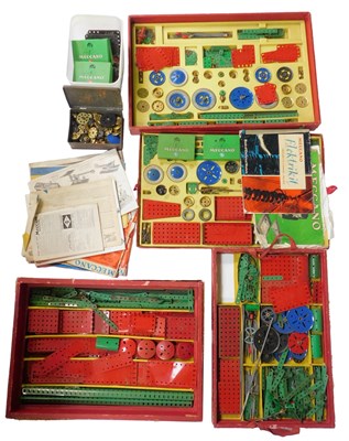 Lot 734 - Various Meccano, including instruction...