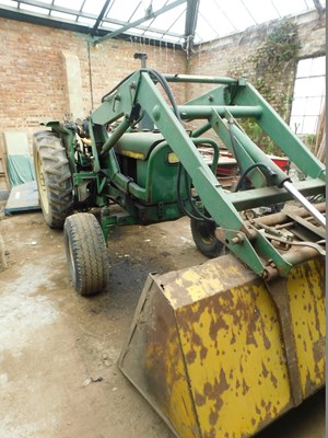 Lot 12 - A 1970's John Deere 2130 cabless tractor, with...
