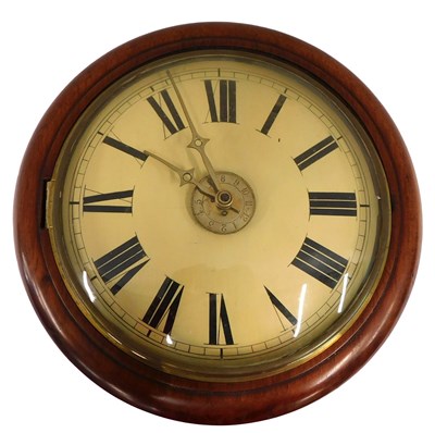 Lot 314 - A 19thC Continental postman's alarm clock,...