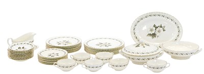 Lot 679 - A Royal Worcester Engadine pattern part dinner...