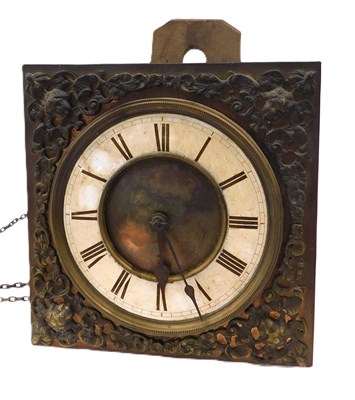 Lot 994 - A 19thC Continental clock, with Roman numeric...
