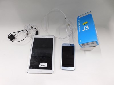 Lot 2225 - A Samsung Galaxy J3 mobile phone, and a...