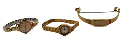 Lot 77 - Three lady's cocktail watches, comprising...