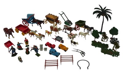Lot 384 - Britains and other lead farmyard animals and...