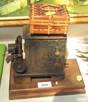 Lot 2020 - A tinplate Magic Lantern projector, and spares.