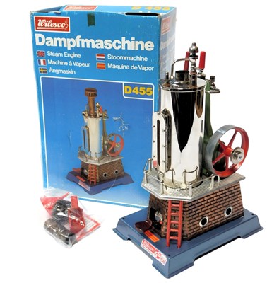 Lot 403 - A Wilesco D455 vertical boiler steam...