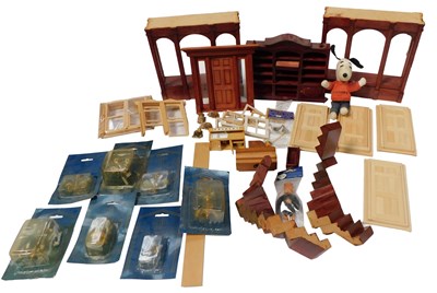 Lot 420 - Various doll's house furniture, windows, etc....