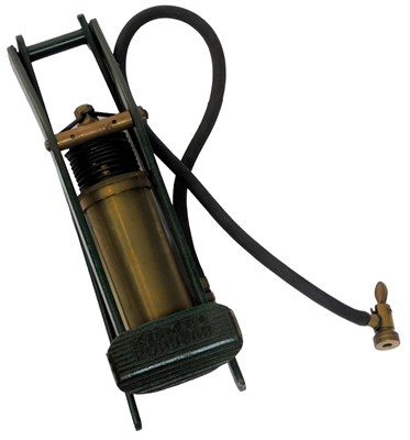 Lot 30 - A Kismet Popular brass and cast iron foot pump.