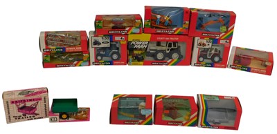 Lot 500 - Britains tractors and farming implements,...