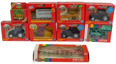 Lot 506 - Britains boxed diecast farm machinery and...