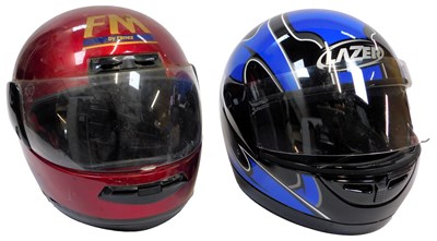 Lot 41 - An FM by Fimez Force 1 motorcycle helmet, in...