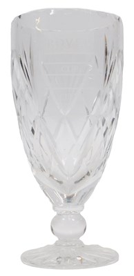 Lot 45 - A Royal Brierley cut glass trophy, for the...