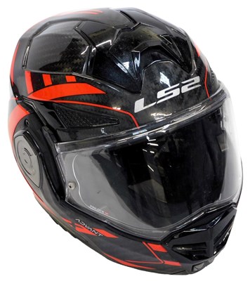 Lot 47 - An LS2 Advant motorcycle helmet, size Medium.