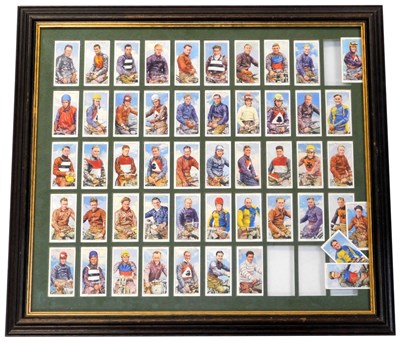 Lot 727 - A framed display of Players cigarette cards,...
