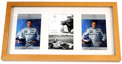 Lot 55 - Three Formula 1 Mercedes Benz race cards,...