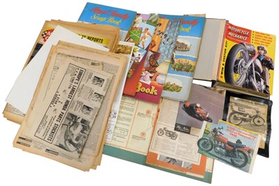 Lot 65V - Motorcycle racing related interest, to include...