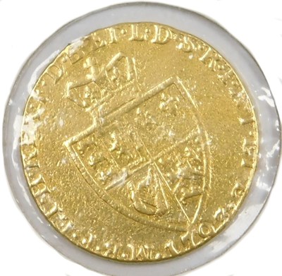 Lot 7 - A George III gold spade guinea 1797.