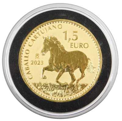 Lot 5 - A Felipe VI De Espana 1 1/2 euro gold one...