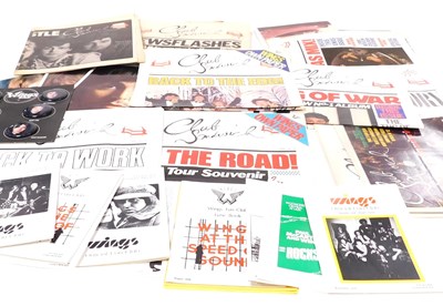 Lot 38 - Wings memorabilia and ephemera, including...