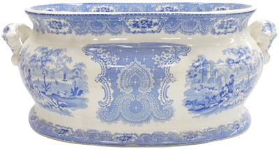 Lot 15 - An early 19thC Ridgway pottery blue and white...