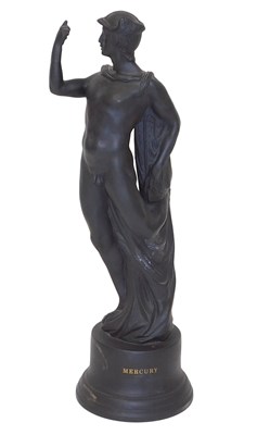 Lot 51 - A Wedgwood black basalt figure of Mercury,...