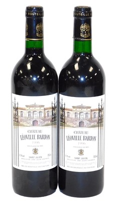 Lot 61 - Two bottles of Chateau Leoville Barton 1996,...