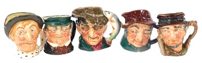 Lot 66 - Five Royal Doulton large character...