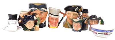 Lot 67 - Two large Royal Doulton character jugs,...