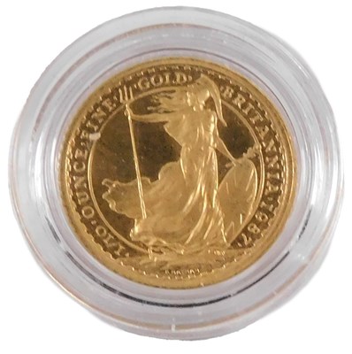Lot 408 - An Elizabeth II Brittania 1/10oz gold ten...