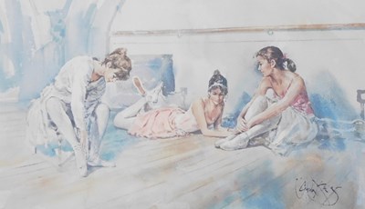 Lot 285 - After Gordon King (British b 1939). Between...