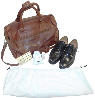 Lot 82 - A pair of Barker black leather lace up shoes,...