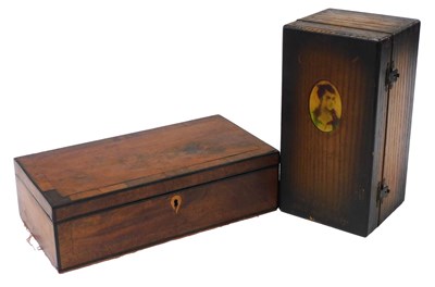 Lot 88 - A late Georgian mahogany box, with...