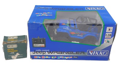 Lot 550 - A Nikko remote controlled Jeep Wrangler, boxed,...