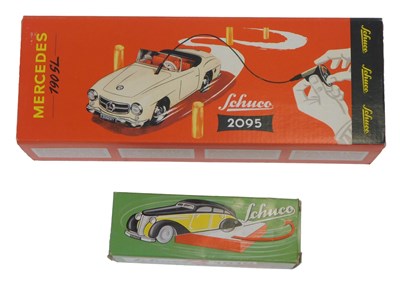 Lot 553 - A reproduction Schuco 2095 clockwork tinplate...