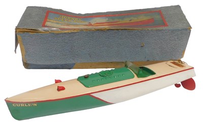Lot 572 - A Hornby number 5 speedboat, boxed.