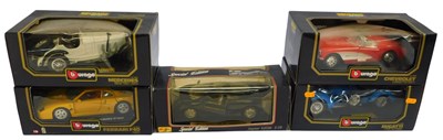 Lot 655 - Burago and Maisto 1:18 scale boxed diecast...