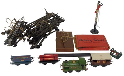 Lot 751 - Hornby Series O gauge tinplate locomotive and...
