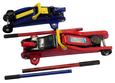 Lot 85J - Two two tonne trolley jacks.