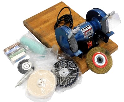 Lot 85K - A Clarke metal worker 6" bench grinder, with...