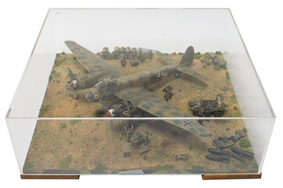 Lot 292 - A 1:48 scale cased diorama of a Junkers JU88A...