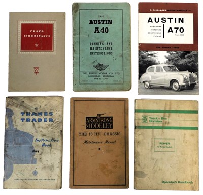 Lot 72 - Maintenance manuals and operator's...