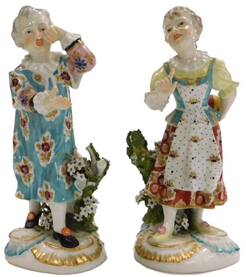Lot 140 - A pair of late 19thC Samson Derby porcelain...