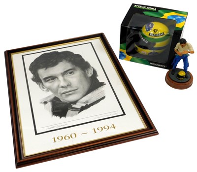 Lot 77 - An Ayrton Senna print 1960-1994 by Christopher...