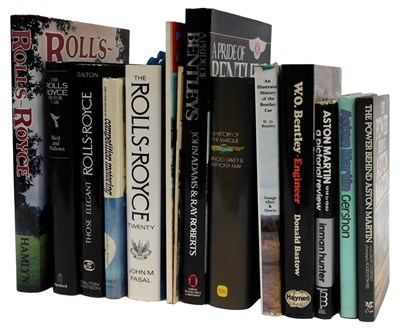 Lot 78 - Books on Rolls Royce, Bentley and Aston Martin,...