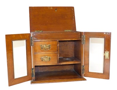 Lot 146 - A Victorian mahogany smoker's cabinet, with...