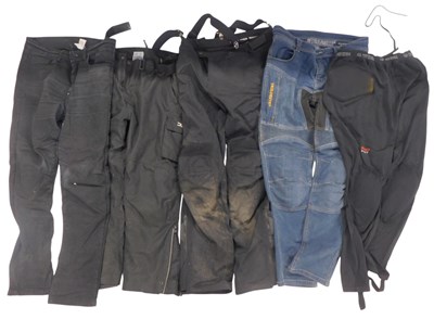 Lot 99L - Various motorcycle trousers, including...