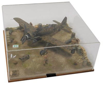 Lot 300 - A cased diorama of a 1:32 scale Luftwaffe...
