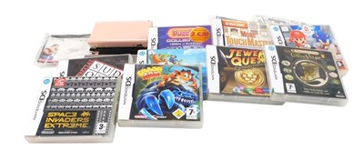 Lot 168 - A Nintendo DS lite, together with assorted games.