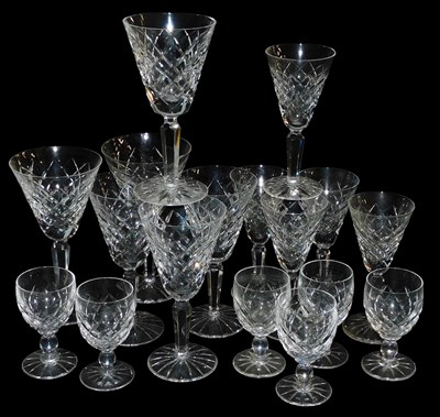 Lot 179 - A Waterford Tyron pattern part suite of table...